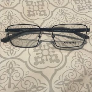 Arnette Men’s Black Metal Eyeglass Frame - Rx’able Modern Style